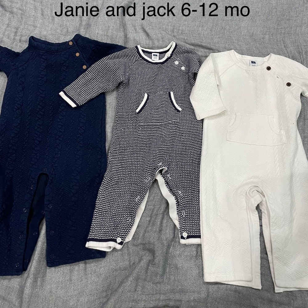 Janie and Jack sweater jumpsuit/romper 6 to 12 mo